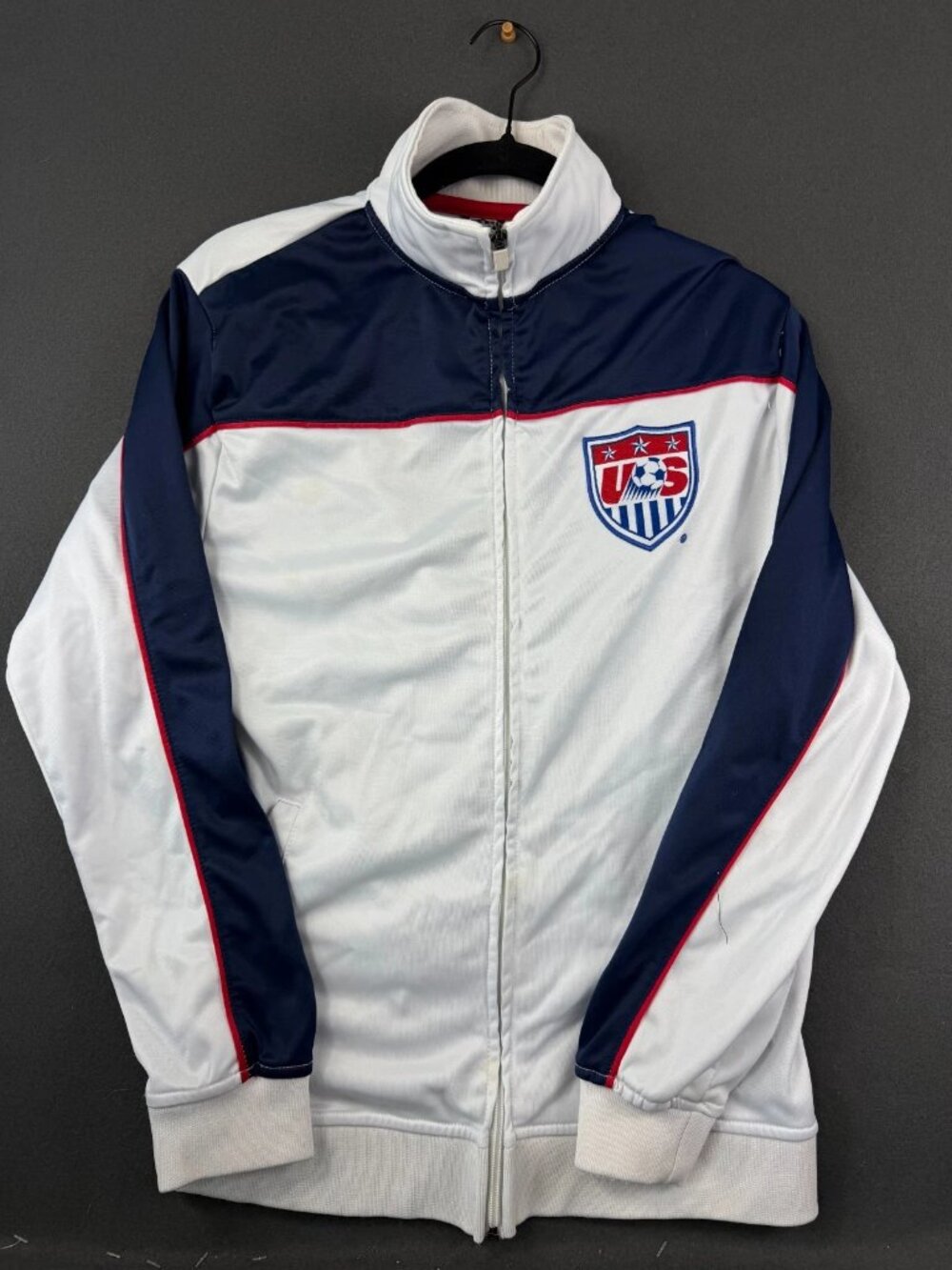 Team USA Mens WhiteBlue Olympic Soccer Jacket Officially Licensed Sports S